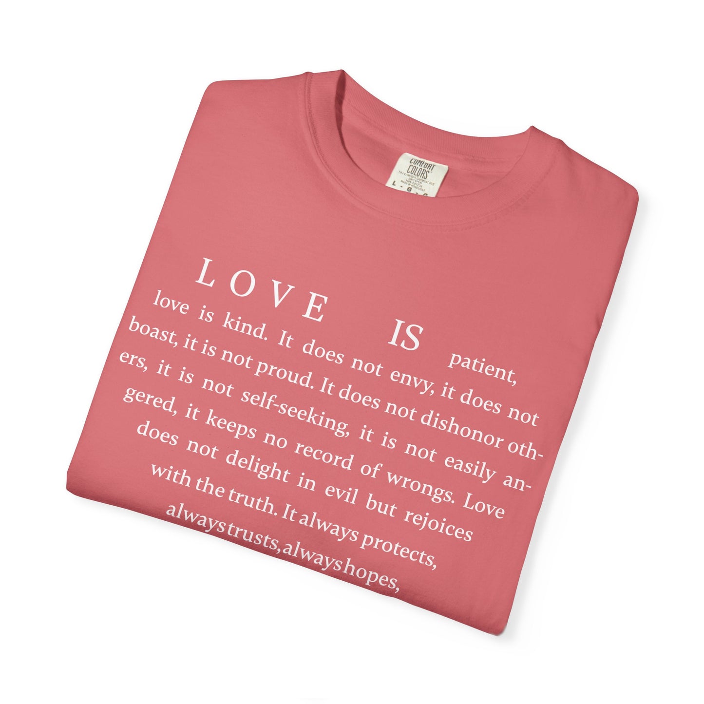 1 Corinthians 13:4-8 T-shirt