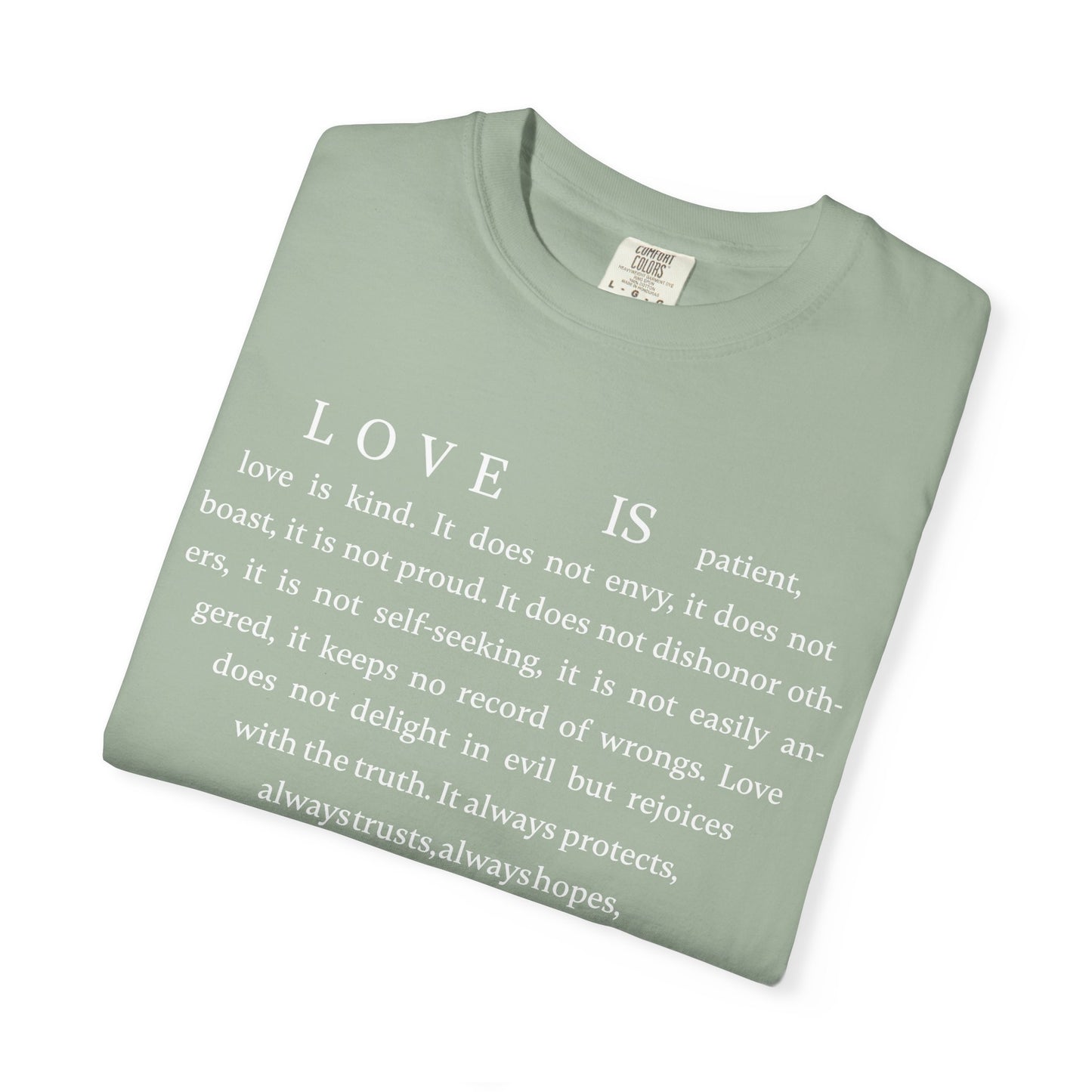 1 Corinthians 13:4-8 T-shirt
