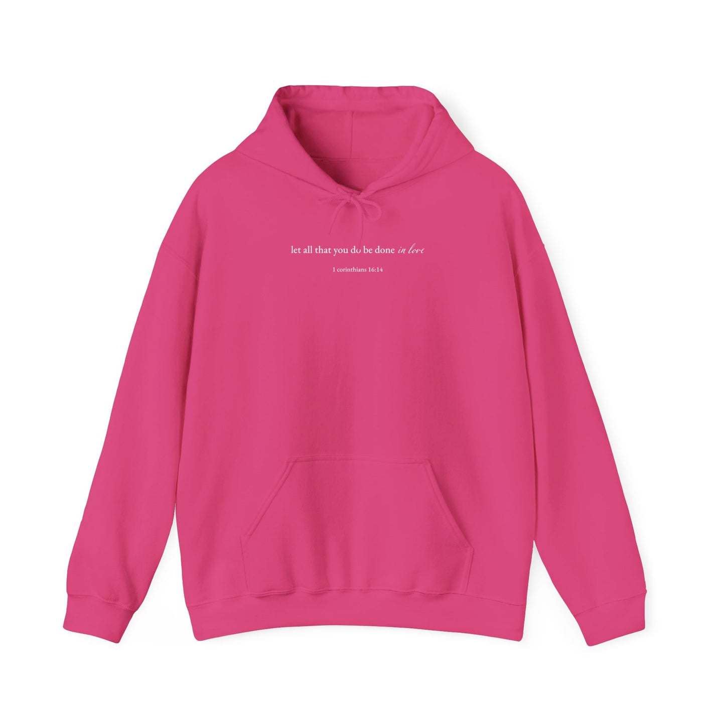 1 Corinthians 16:14 Hooded Sweatshirt