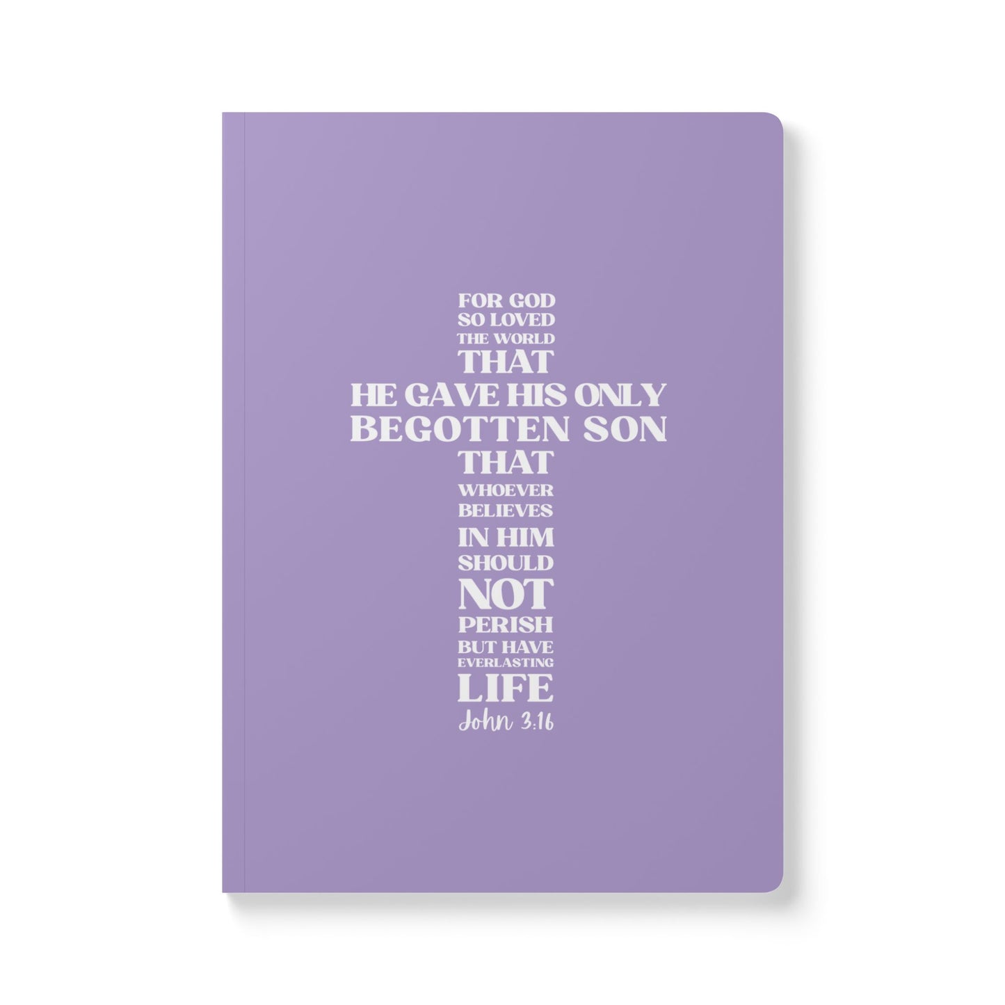 John 3:16 Soft Cover Lavender Journal