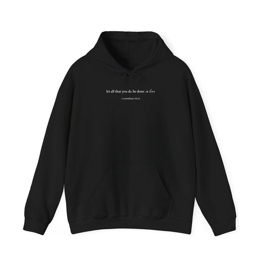 1 Corinthians 16:14 Hooded Sweatshirt