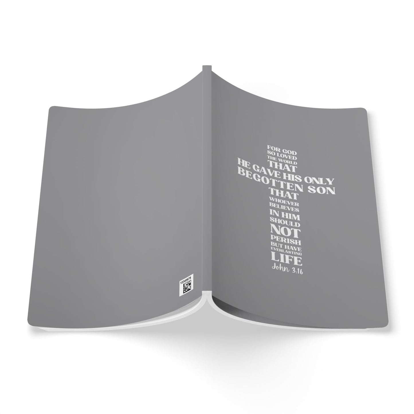 John 3:16 Soft Cover Grey Journal