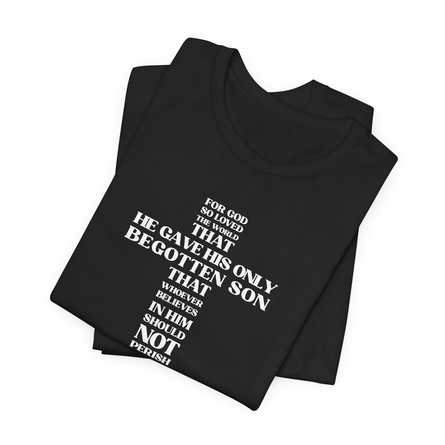 John 3:16 T-Shirt — Bella Canvas 3001 Soft Cotton Crew