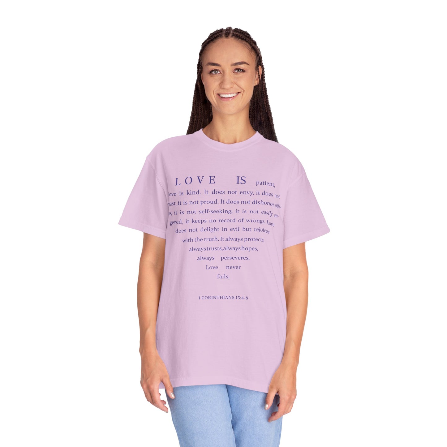 1 Corinthians 13:4-8 T-shirt