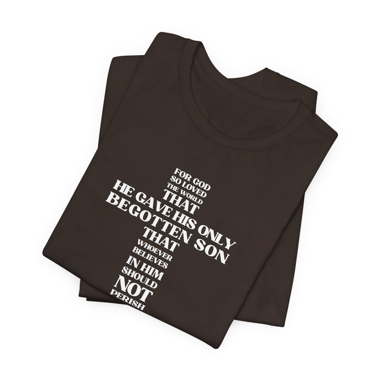 John 3:16 T-Shirt — Bella Canvas 3001 Soft Cotton Crew