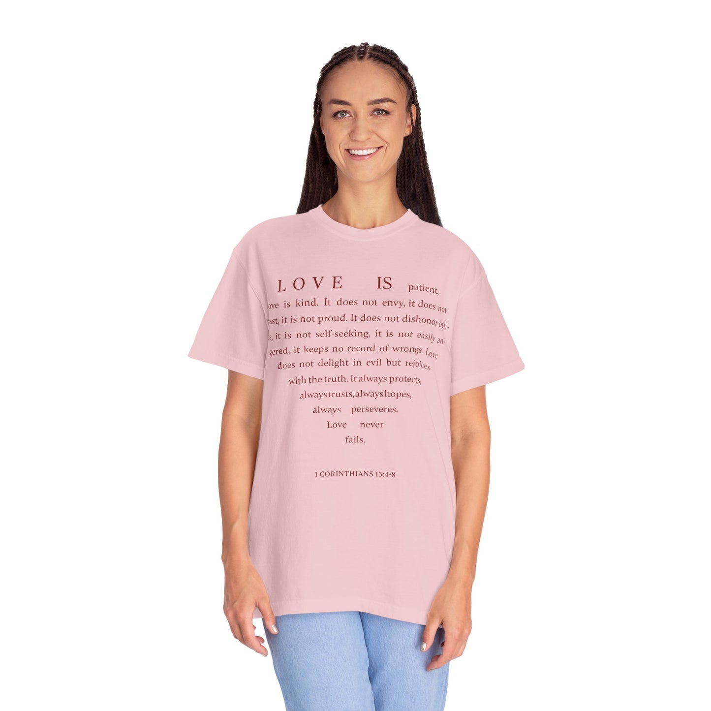 1 Corinthians 13:4-8 T-shirt