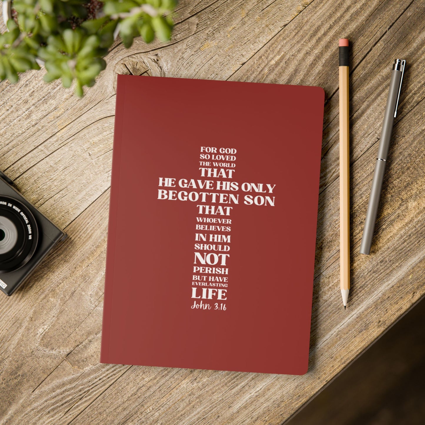 John 3:16 Soft Cover Red Journal