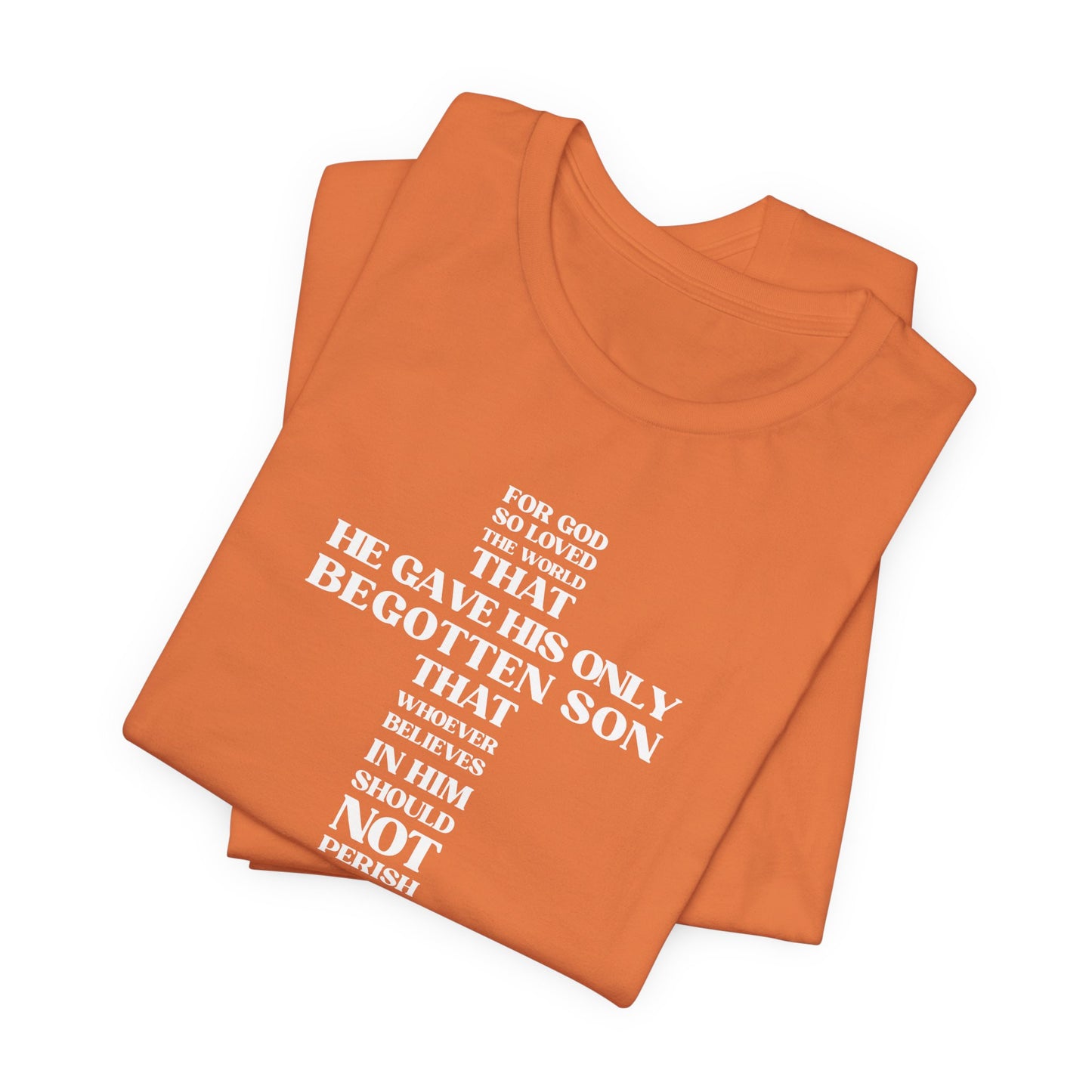 John 3:16 T-Shirt — Bella Canvas 3001 Soft Cotton Crew