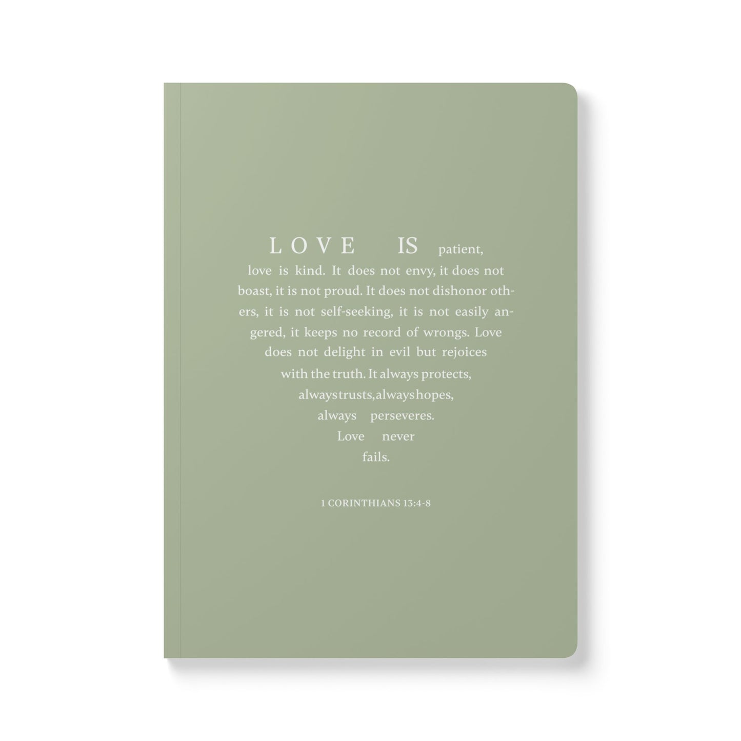 1 Corinthians 13:4-8 Soft Cover Sage Journal