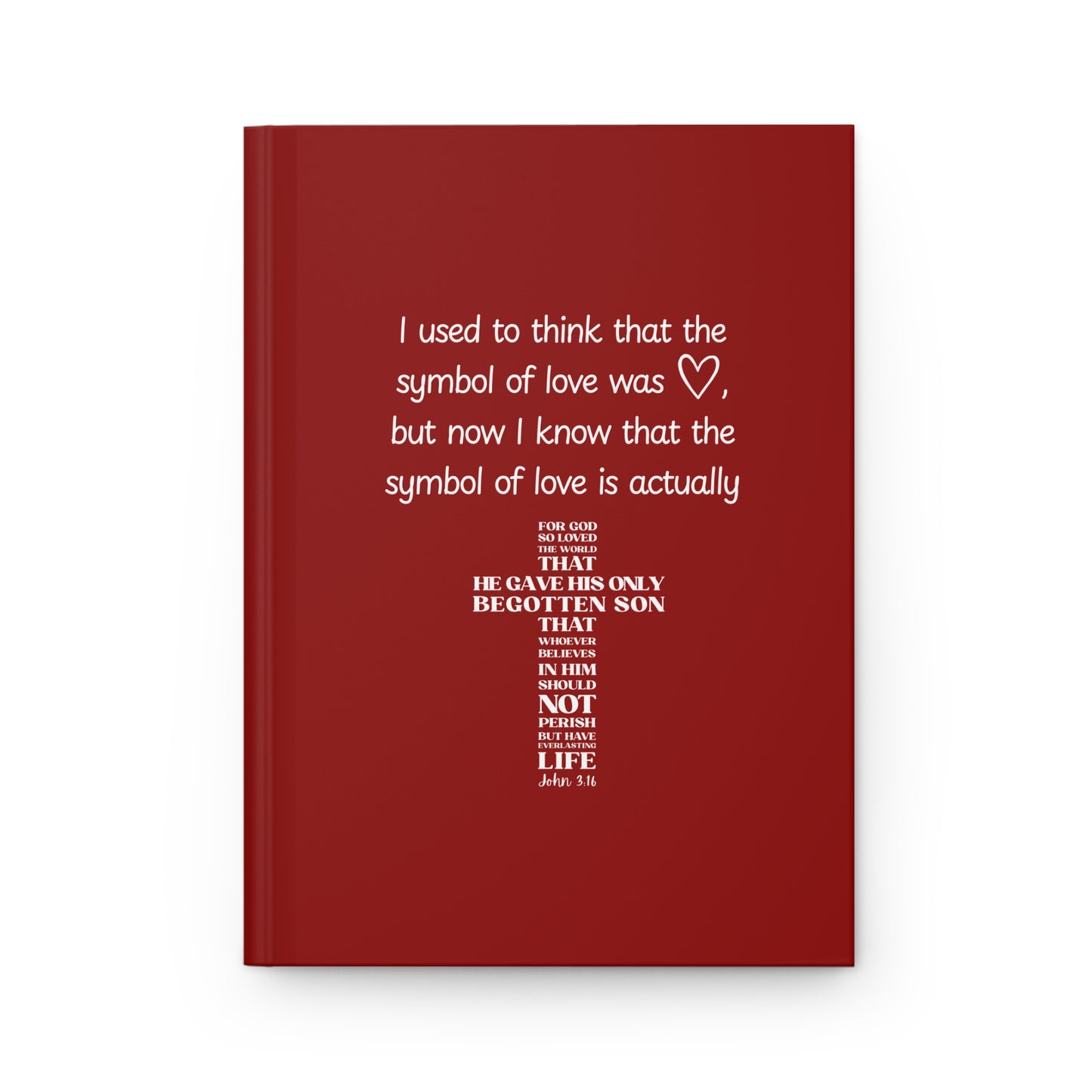 Symbol of Love Hardcover Journal Matte