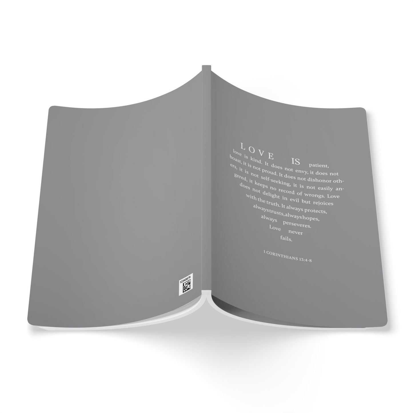 1 Corinthians 13:4-8 Soft Cover Grey Journal