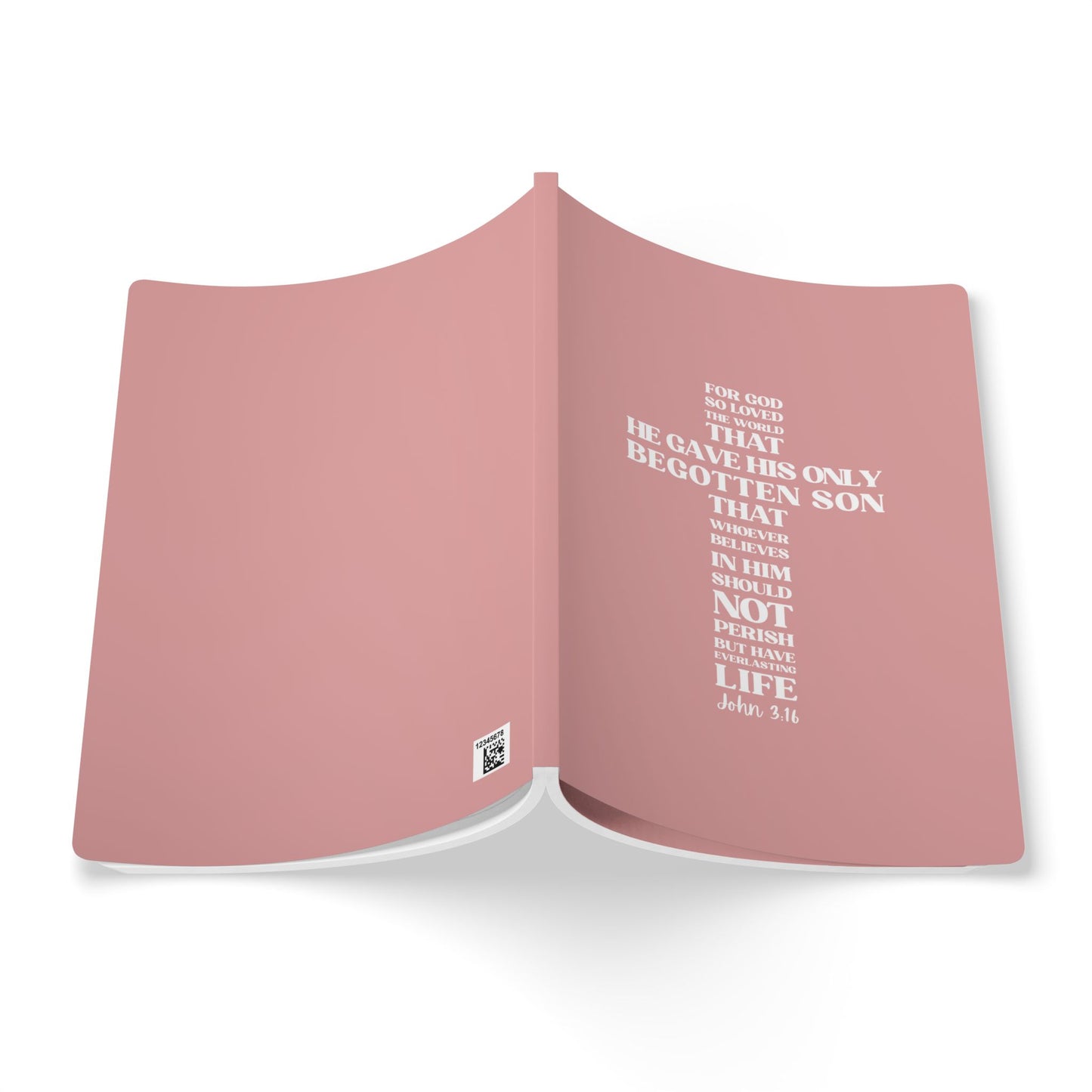 John 3:16 Soft Cover Dusty Rose Journal