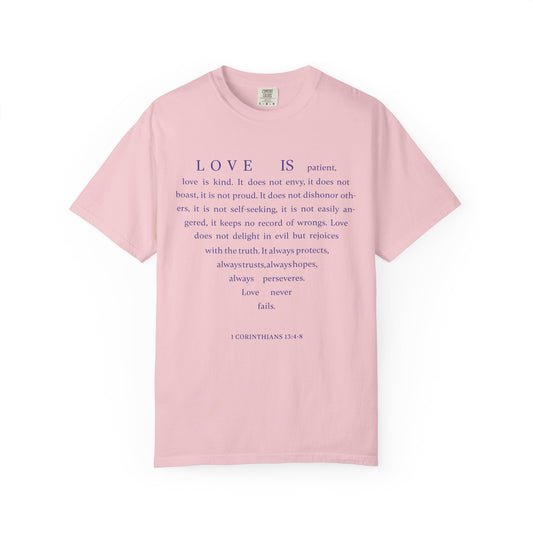 1 Corinthians 13:4-8 T-shirt