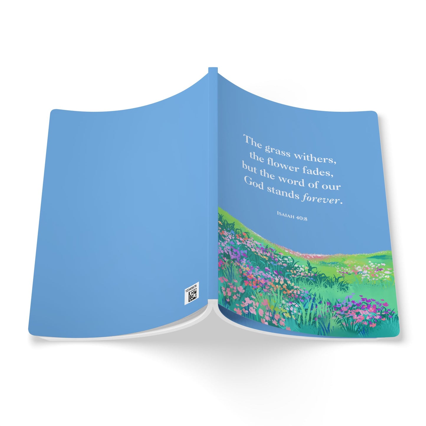 Isaiah 40:8 Soft Cover Light Blue Journal