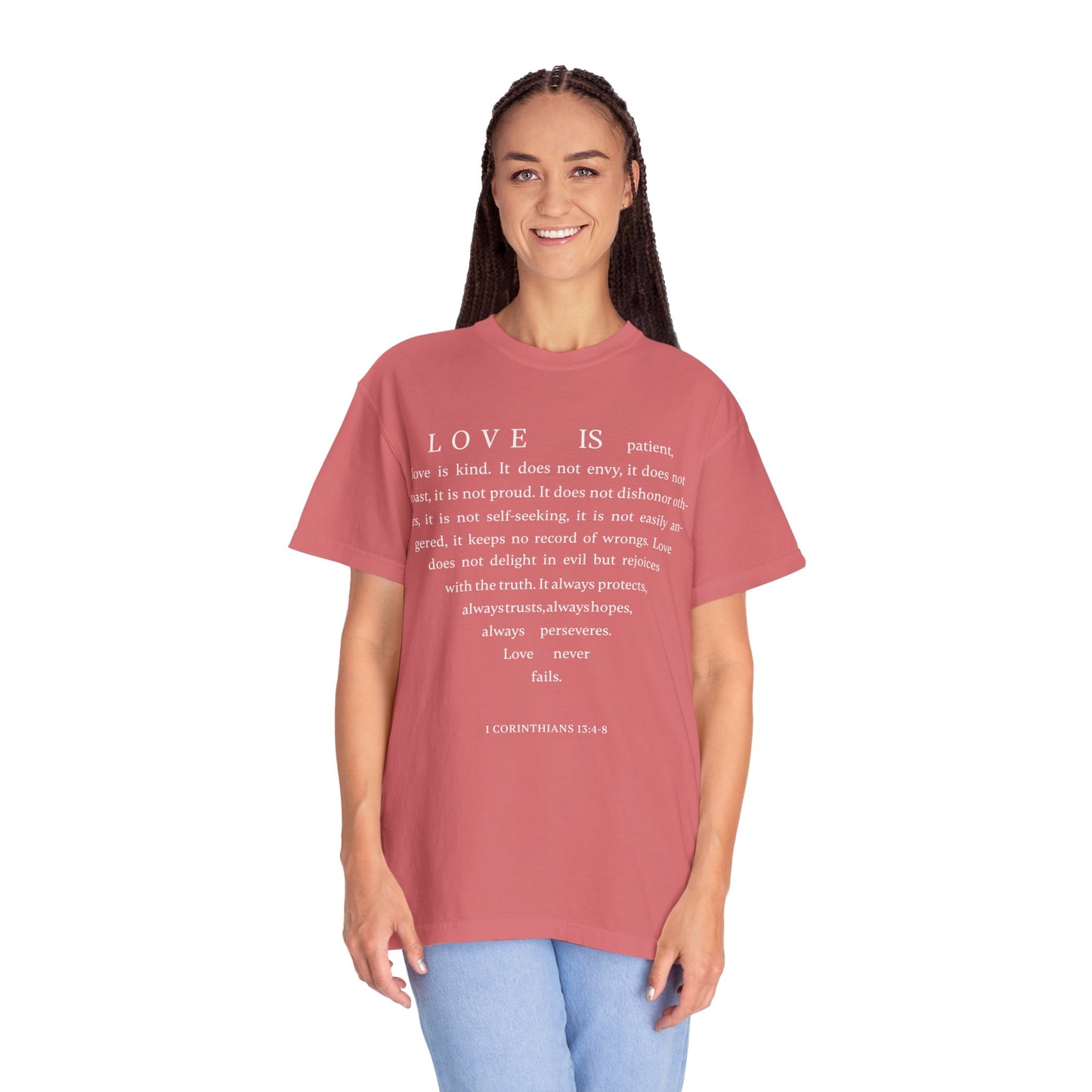 1 Corinthians 13:4-8 T-shirt