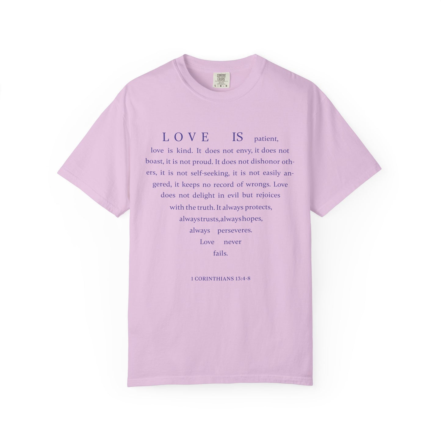 1 Corinthians 13:4-8 T-shirt