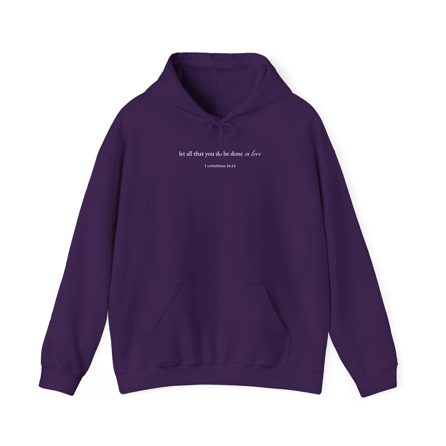 1 Corinthians 16:14 Hooded Sweatshirt